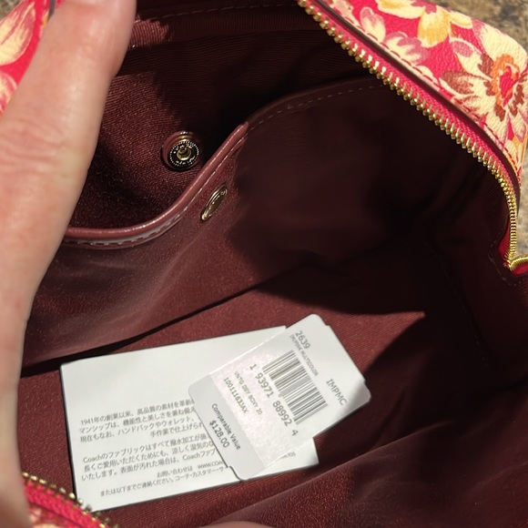 Coach Boxy Cosmetic Case With Vintage Daisy Script Print - Picture 8 of 8